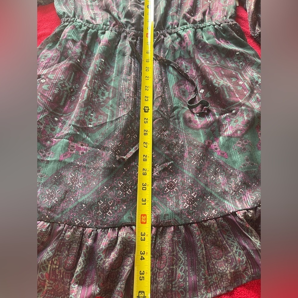 FRYE AND CO. Dark Patterned Long Sleeve Dress size XL NWT - Picture 6 of 6